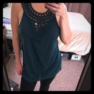 Green woven summer tunic top from H&M